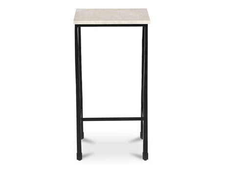 River Botticino Marble Side Table - Ornate Home