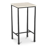 River Botticino Marble Side Table - Ornate Home