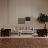 River Botticino Marble Side Table - Ornate Home