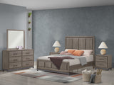 River Brown King Panel Bed - Ornate Home