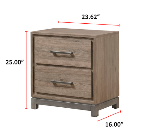 River Brown Nightstand - Ornate Home