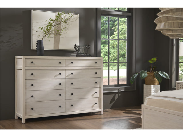 River Rock Boulder Ten Drawer Dresser - Ornate Home