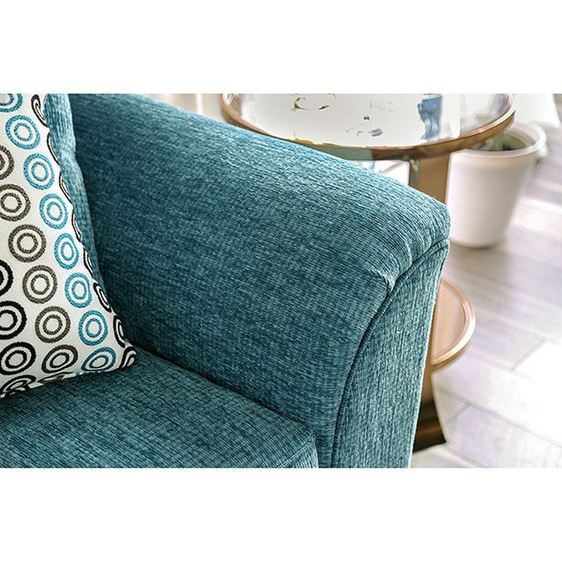 River Turquoise Loveseat - Ornate Home