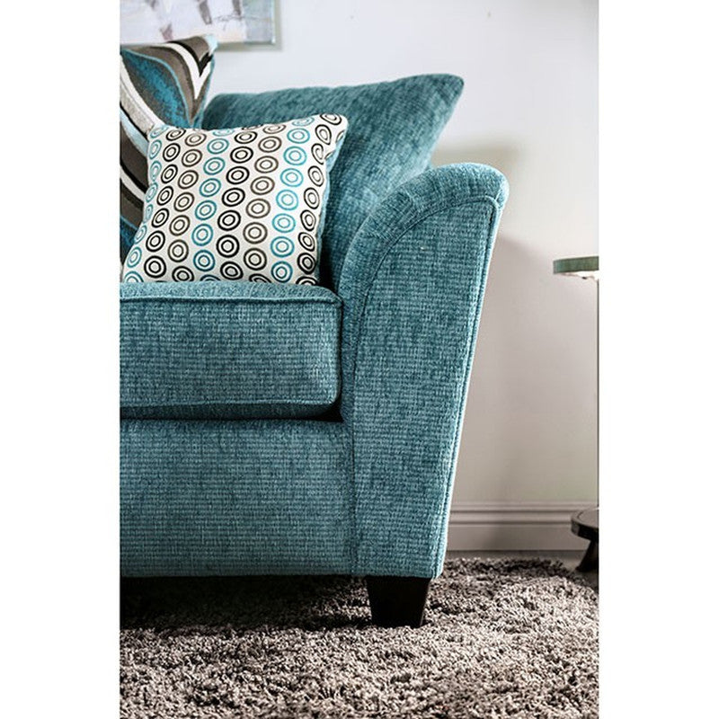 River Turquoise Loveseat - Ornate Home
