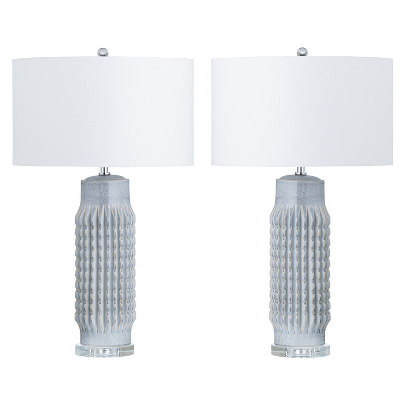 Riverdale Powder Blue Table Lamp (Set of 2) - Ornate Home