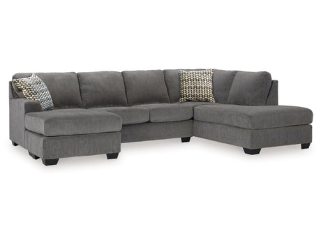 Riverfield Iron 2-Piece Sectional with Chaise - Ornate Home