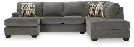 Riverfield Iron 2-Piece Sectional with Chaise - Ornate Home