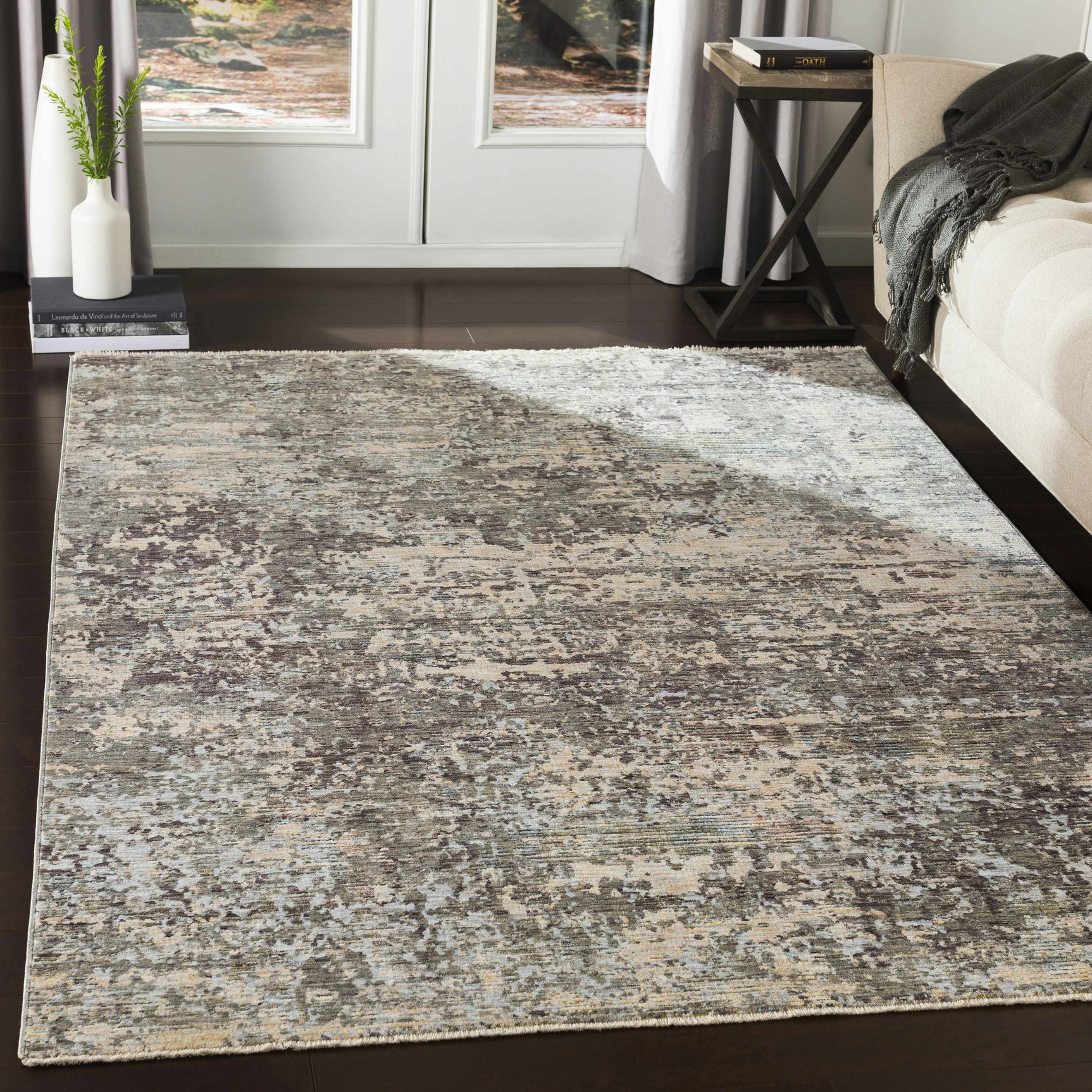 Riverhead Carved Statement Rug - Clearance - Ornate Home