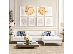 Riverside Ivory 2-piece RAF Chaise Sectional - Ornate Home