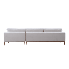 Riverside Ivory 2-piece RAF Chaise Sectional - Ornate Home