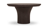 Rivet Dark Brown Outdoor Dining Table - Ornate Home