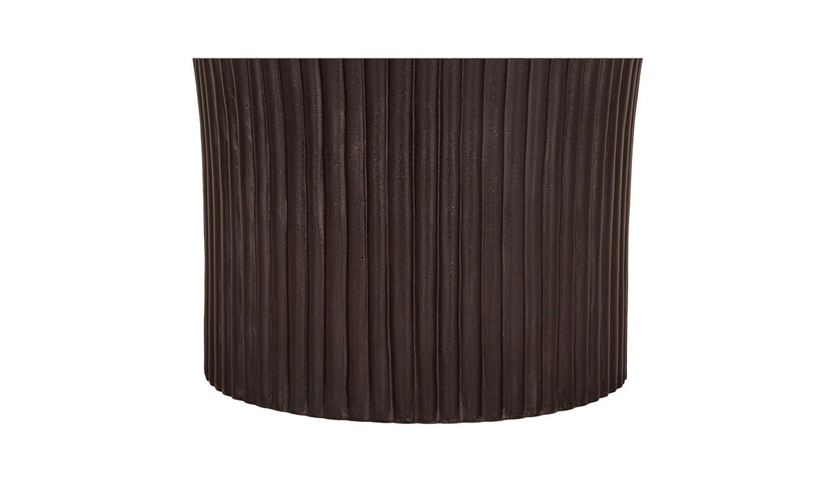 Rivet Dark Brown Outdoor Dining Table - Ornate Home