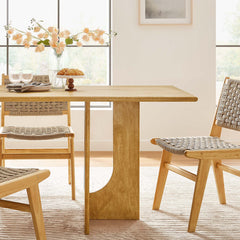 Rivian Oak Rectangular 70" Wood Dining Table - Ornate Home
