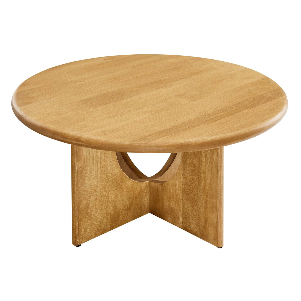 Rivian Oak Round 34" Coffee Table - Ornate Home