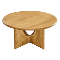 Rivian Oak Round 34" Coffee Table - Ornate Home