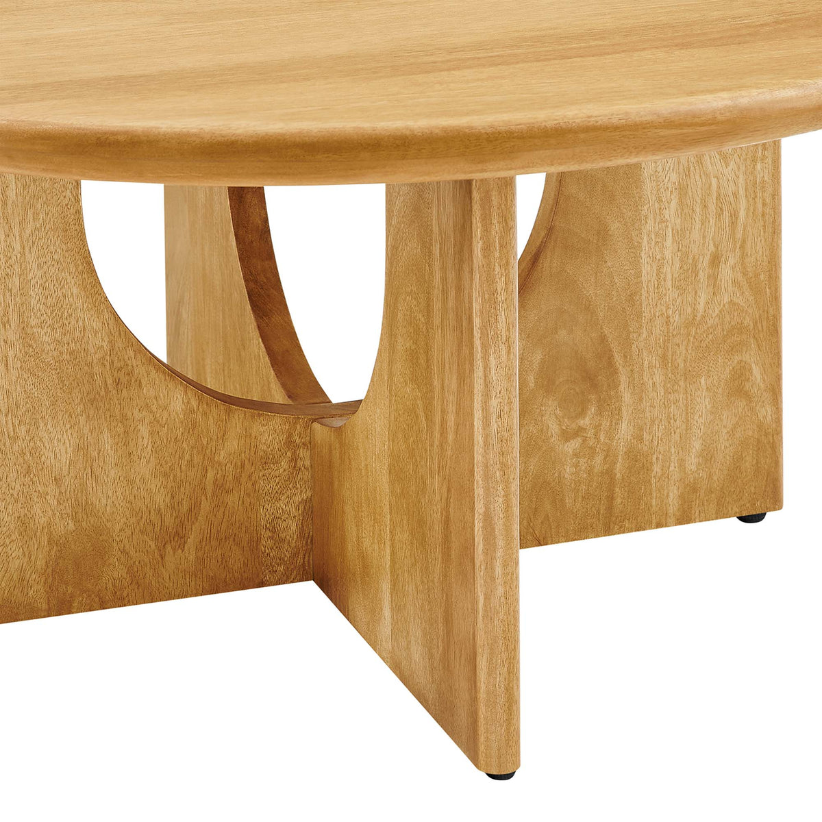 Rivian Oak Round 34" Coffee Table - Ornate Home