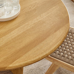 Rivian Oak Round 48" Wood Dining Table - Ornate Home