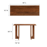 Rivian Walnut 46" Console Table - Ornate Home