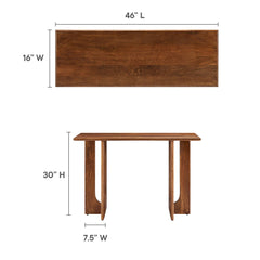 Rivian Walnut 46" Console Table - Ornate Home