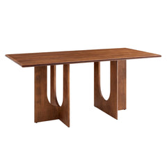 Rivian Walnut Rectangular 70" Wood Dining Table - Ornate Home