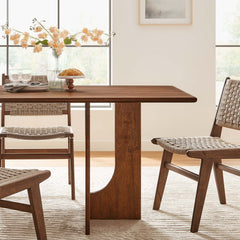 Rivian Walnut Rectangular 70" Wood Dining Table - Ornate Home