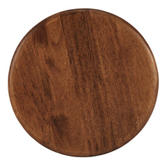 Rivian Walnut Round Side Table - Ornate Home