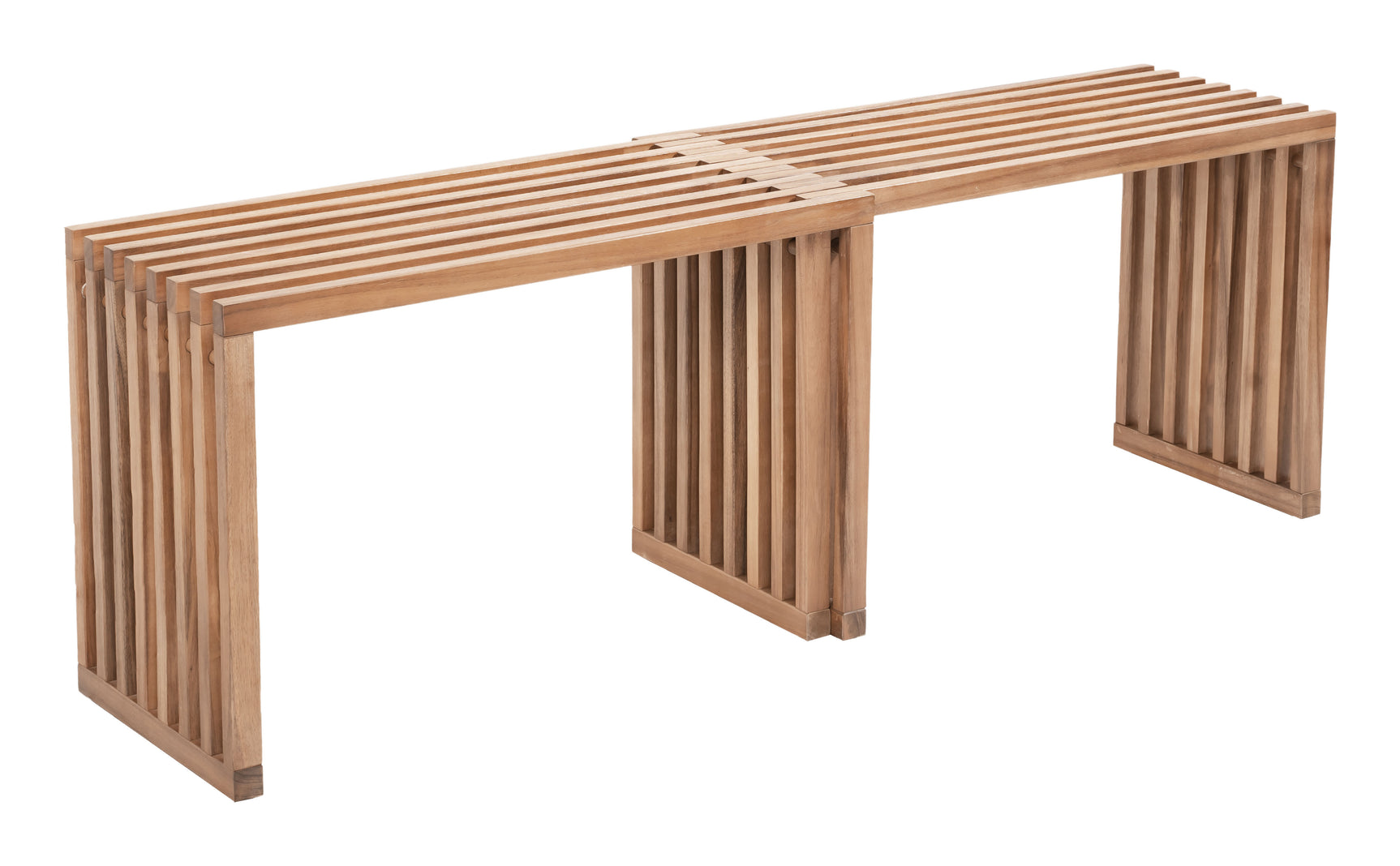 Riviera Natural Extendable Bench (Set of 2) - Ornate Home