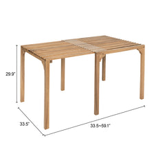 Riviera Natural Extendable Dining Table - Ornate Home