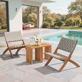 Riviera Natural Extendable Stool (Set of 2) - Ornate Home
