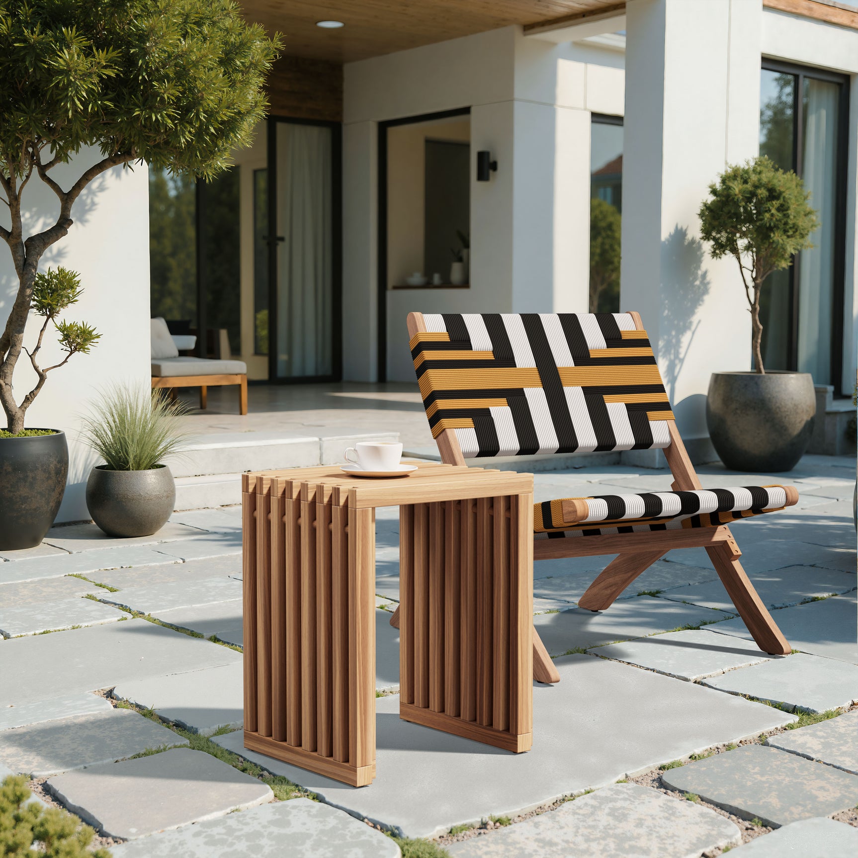 Riviera Natural Extendable Stool (Set of 2) - Ornate Home