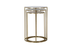 Riviera White Nesting Table (Set of 3) - Ornate Home