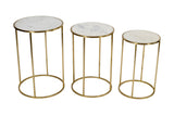 Riviera White Nesting Table (Set of 3) - Ornate Home