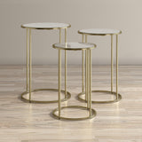 Riviera White Nesting Table (Set of 3) - Ornate Home