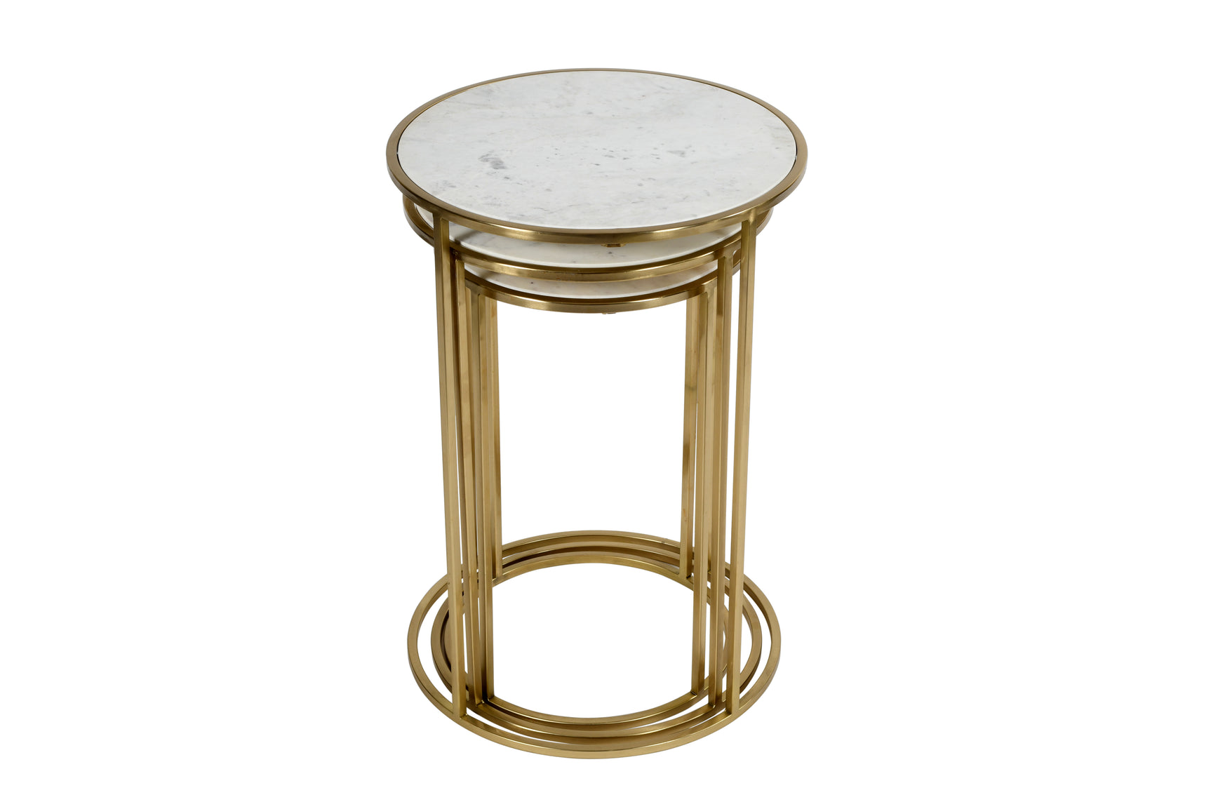Riviera White Nesting Table (Set of 3) - Ornate Home