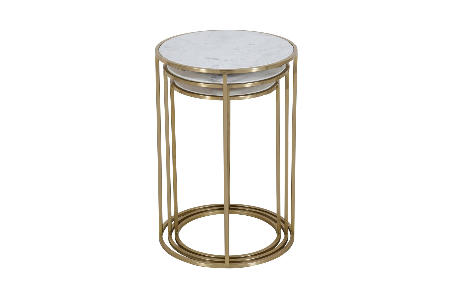 Riviera White Nesting Table (Set of 3) - Ornate Home