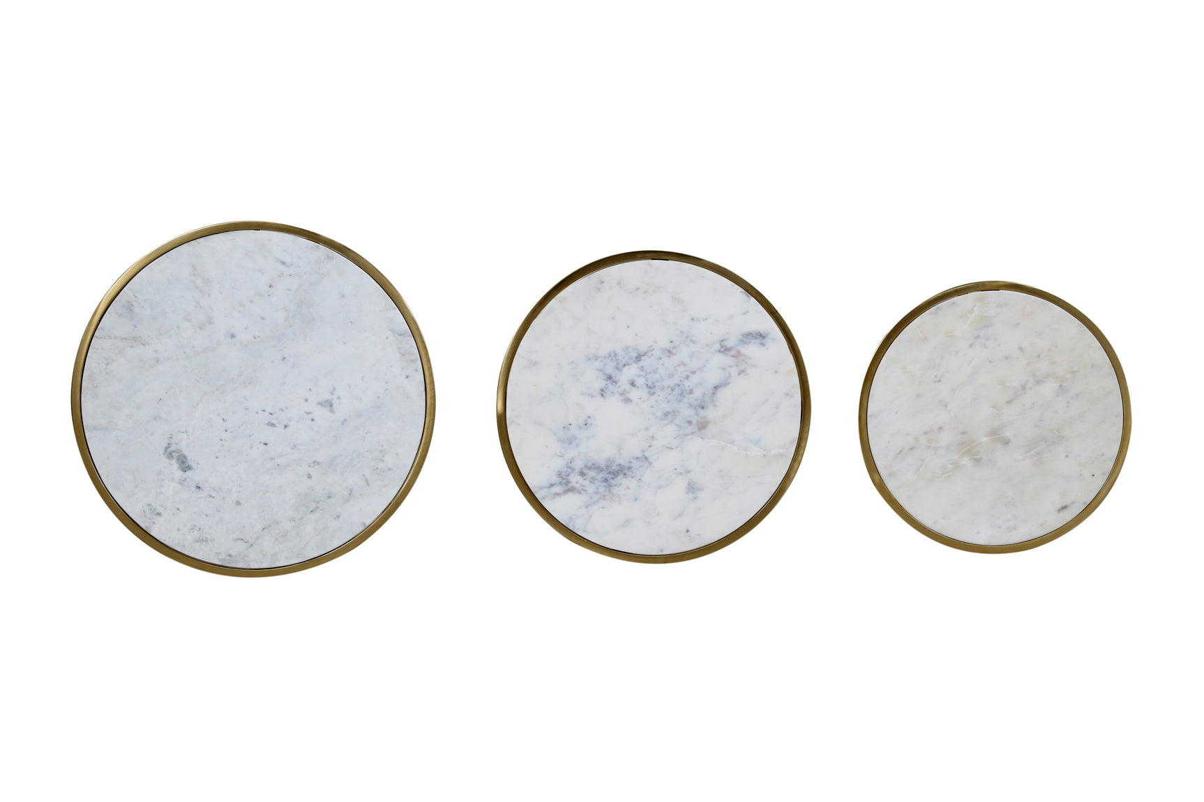 Riviera White Nesting Table (Set of 3) - Ornate Home