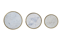 Riviera White Nesting Table (Set of 3) - Ornate Home