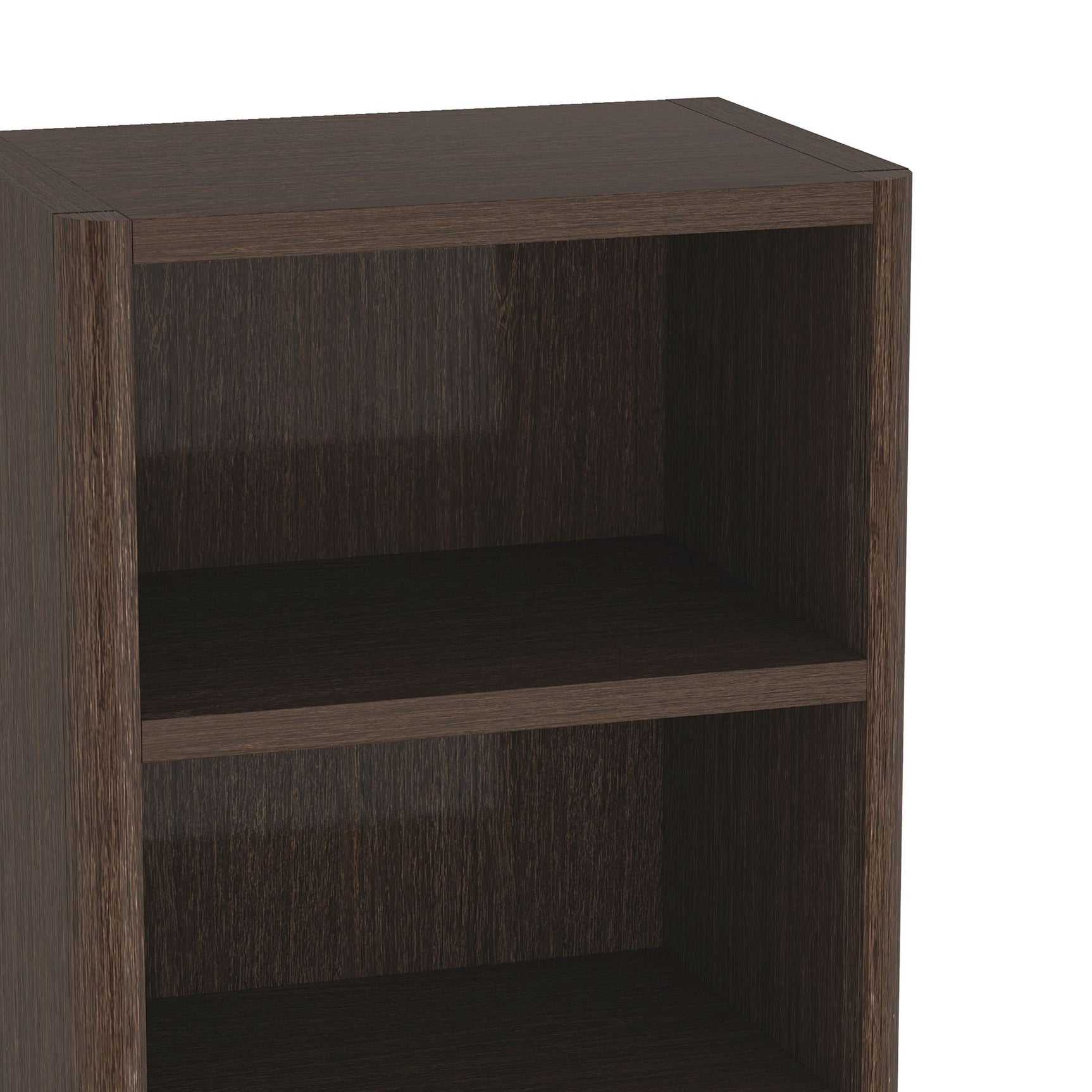 Rivington Dark Walnut 28" Open Bookcase - Ornate Home
