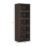 Rivington Dark Walnut 28" Open Bookcase - Ornate Home