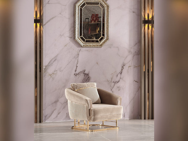 Rixos Beige Chair - Ornate Home