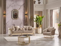 Rixos Beige Chair - Ornate Home