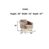 Rixos Beige Chair - Ornate Home