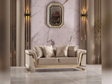 Rixos Beige Stationary Loveseat - Ornate Home