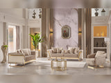 Rixos Beige Stationary Loveseat - Ornate Home