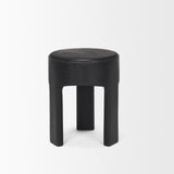 Riya Black Solid Wooden Stool - Ornate Home