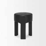 Riya Black Solid Wooden Stool - Ornate Home