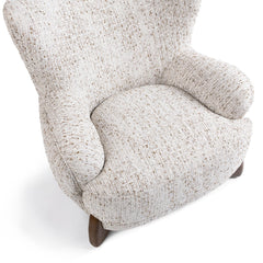 Riya Canvas Oat Accent Chair