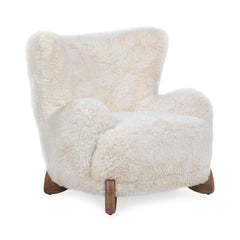 Riya Vanilla Accent Chair - Ornate Home
