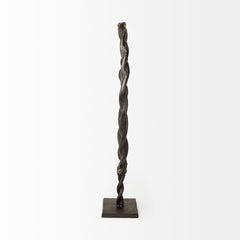 Rizwan Black Large Aluminum Braided Circular Object