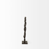 Rizwan Black Small Aluminum Braided Circular Object - Ornate Home